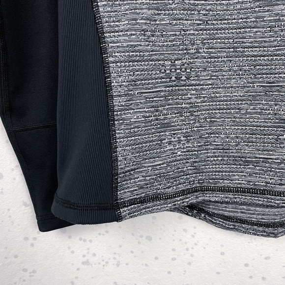 Calia Warm 1/4 Zip Pullover Graphite/Egret/Caviar (gray and black). Thumbholes. - Picture 8 of 12
